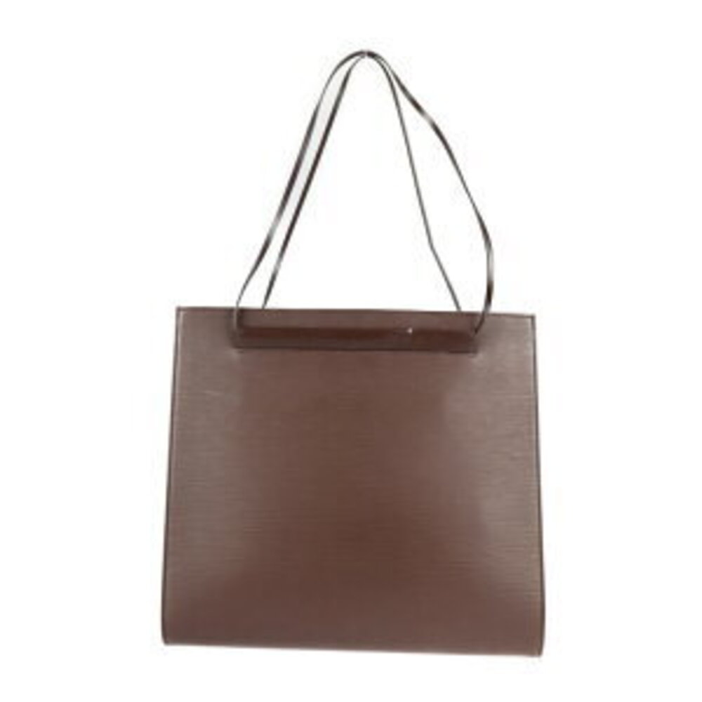 LOUIS VUITTON Saint Tropez Epi Tote Bag Leather Mocha Brown